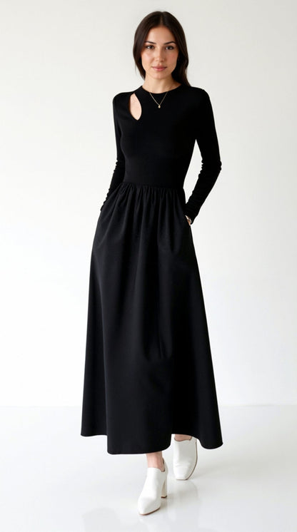 Meliora | Long-Sleeve Cutout Maxi Dress