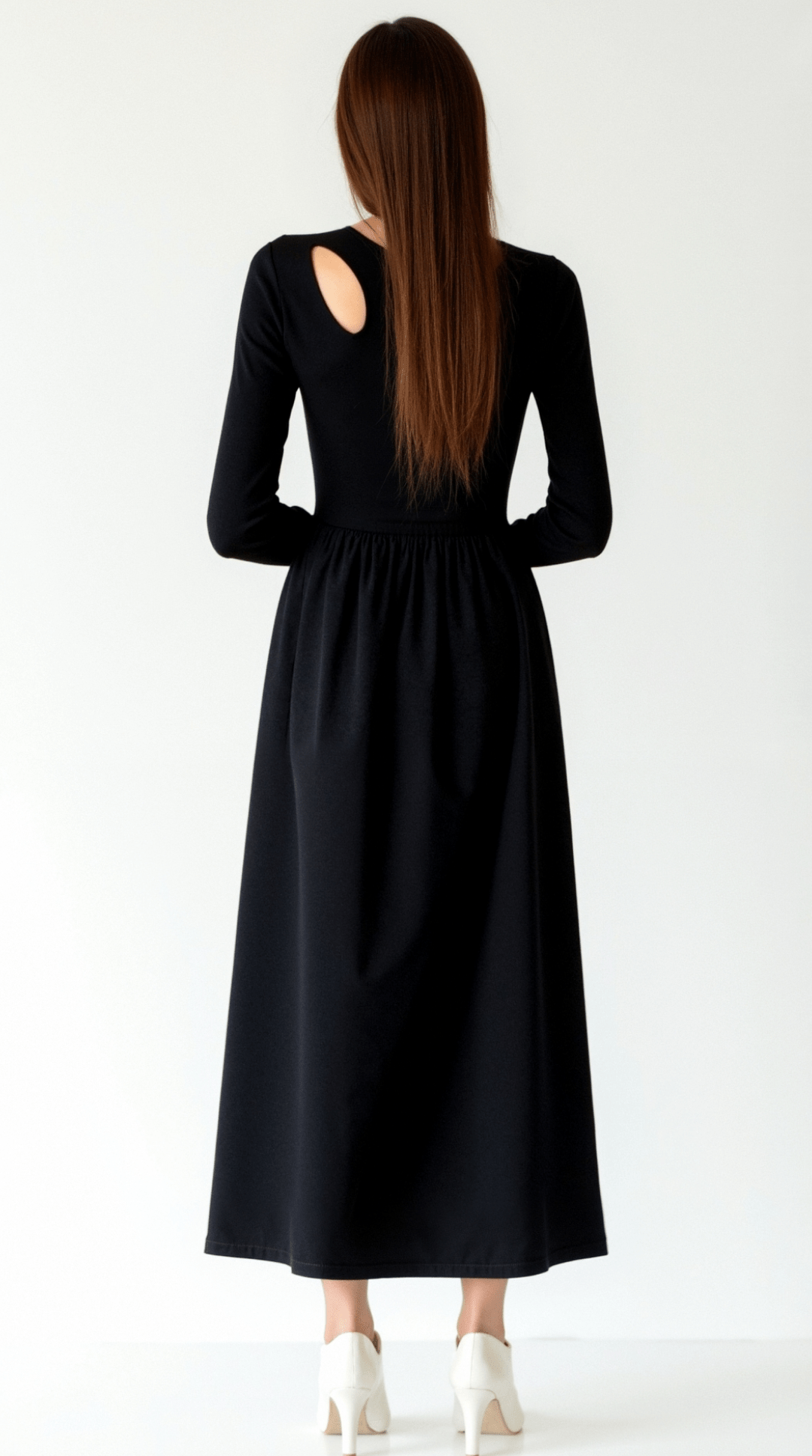 Meliora | Long-Sleeve Cutout Maxi Dress