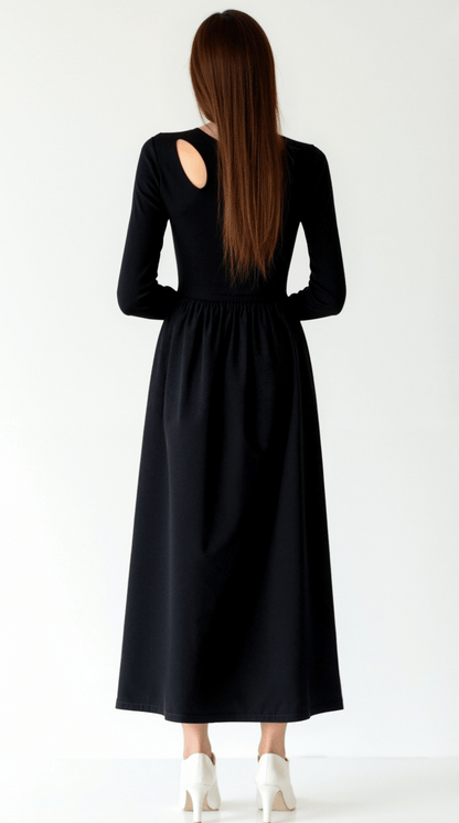 Meliora | Long-Sleeve Cutout Maxi Dress