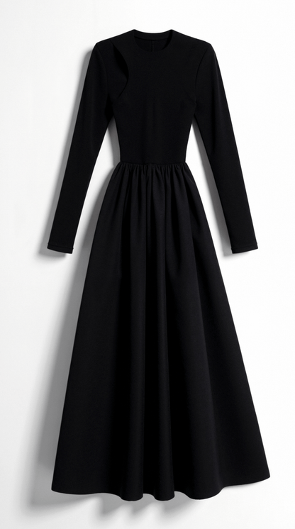 Meliora | Long-Sleeve Cutout Maxi Dress